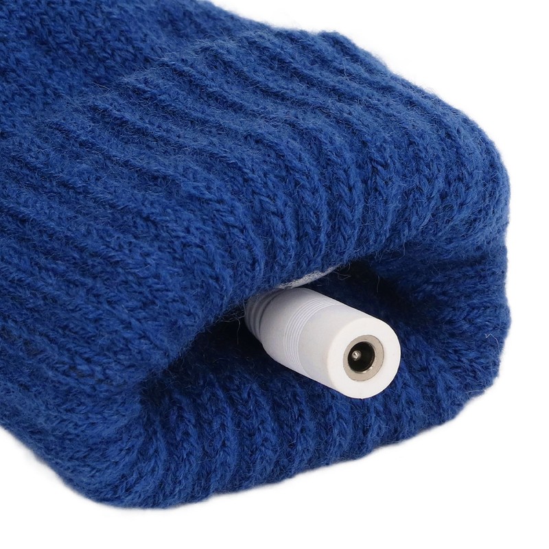 1 Pair USB Heated Gloves Electric Heating Thermal Knitting Gloves