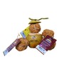 Nutties Coconut Husk Fiber Ball Toy and Magic Toothbrush for