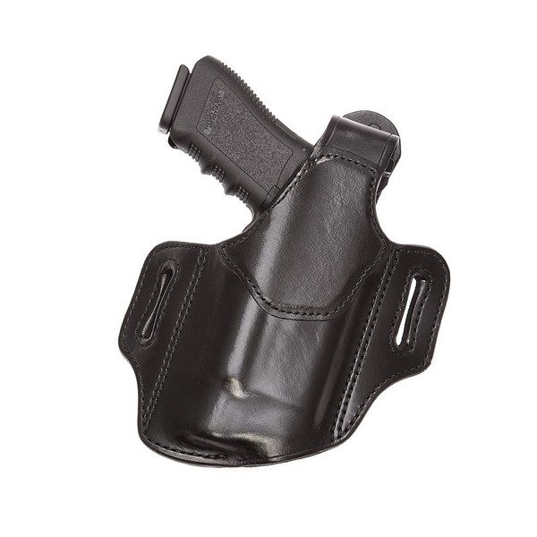 Aker Leather Products Nightguard XL Belt Slide Holster Aker Leather 147 Nightguard XL, Plain, Right Hand, Sig Sauer P220, P226, P229, P320 with M3, TLR-1, TLR-2 Tactical Weapon Light, Black
