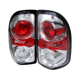 Aftermarket Taillights Tail Lamps for Dodge Dakota 97-04 - Chrome Clear - Euro Style