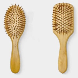 Volume Cushion Scalp Massage Wood Hair Brush Wooden Brush Massage Comb 02 Square / 볼륨 쿠션 두피 마사지 우드 헤어 브러시 나무브러쉬 마사지빗 02사각형