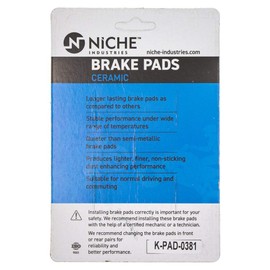 NICHE Brake Pad Set for Ducati Multistrada 1200 Monster 620 Harley-Davidson Street 500 750 Front/Rear Ceramic