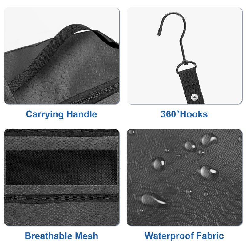 Olosar Suitcase Organizer, Travel Luggage Organizer Portable Hanging Travel Shelves