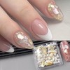 Auroras Shell Nail Art Glitter Flakes,1Box Shimmer Aurora Irregular Natural