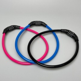 Theft-Proof Sturdy Color Combination Wire Lock for Bicycles & Kickboards Lock 2ea