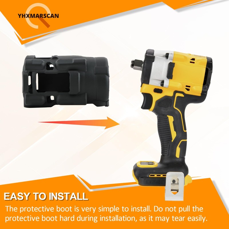 PB921-22-23B Protective Boot for DEWALT DCF921 DCF922 DCF923 Protective Boot