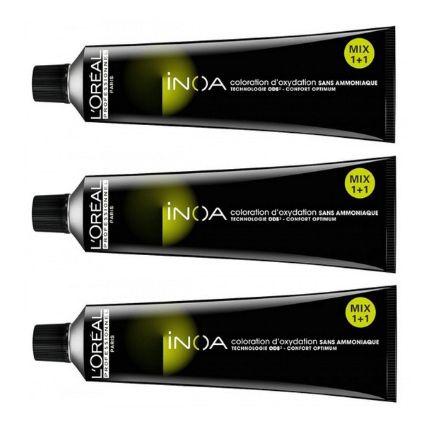 Loreal Inoa 1 Black 3 x 60 ml Hair Colour