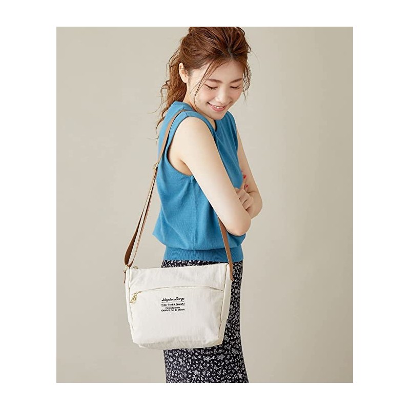 Legato Largo LT-U0063Z Mini Shoulder Bag, A5, Washable, natural