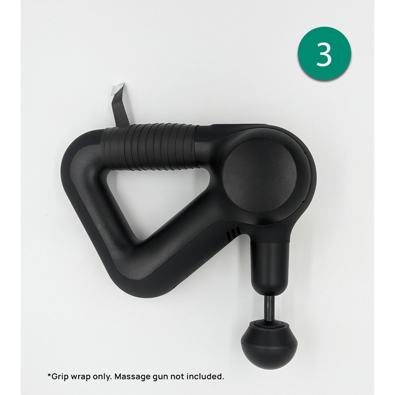 Ninefold Design Grip Wrap for Massage Gun, Adds Anti-Vibration Padding