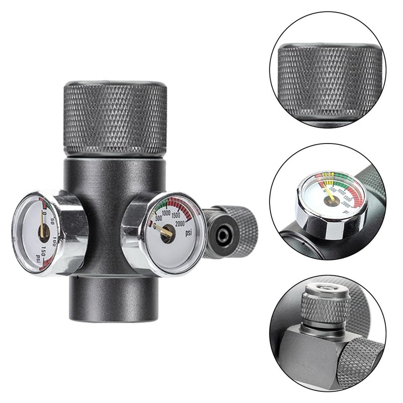 DONGKER Aquarium CO2 Pressure Reducer, Aquarium CO2 Pressure Regulator Valve,