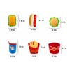 okegztoa Fast Food Dog Toys - Squeaky, Interactive & Chew