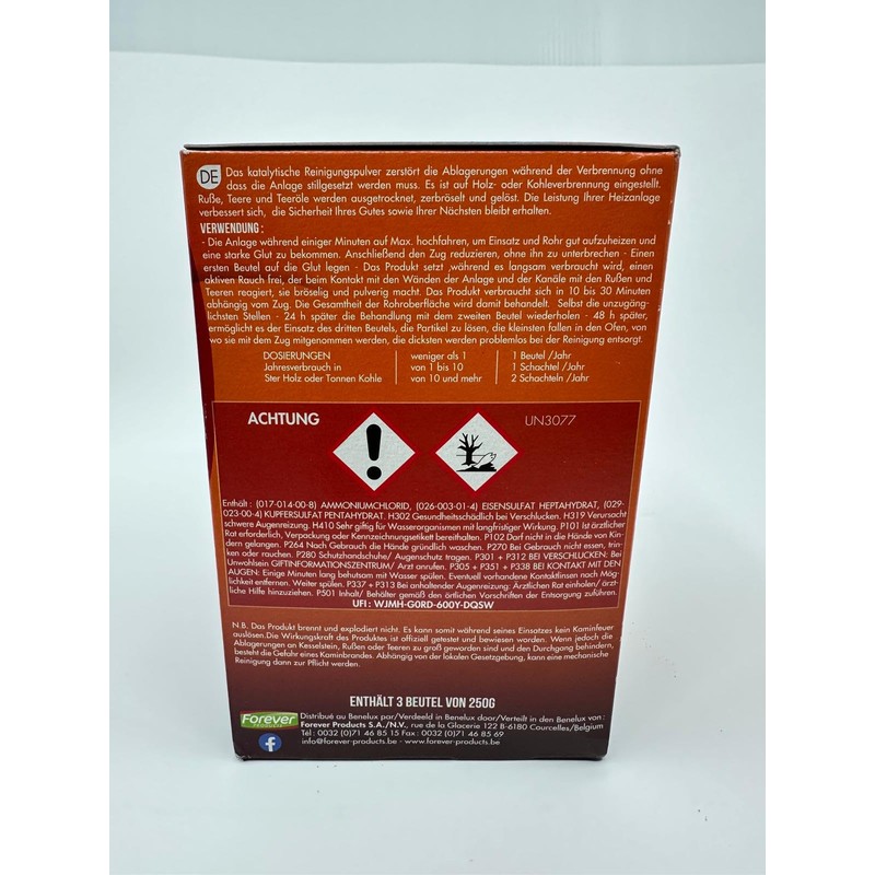 3 x Annual Cleaning Soot for Oven and Fireplace All