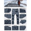AREOUTS Women's Snow Ski Pants Fleece Lined Waterproof Softshell Insulated