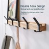 KooNiosio Coat Hook Rack Wall Mounted Coat Rack-5 Double Hook,Aluminum,Metal