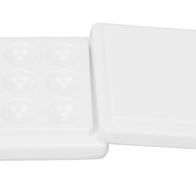 Ceramic Paint Palettes Watercolor Paint Palette Reusable White Smooth Dustproof