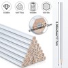 Tondiamo 48 Packs Silver Pencils Hex Silver Welders Pencils Metallic
