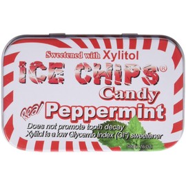 ICE CHIPS Xylitol Candy Single Tin Peppermint
