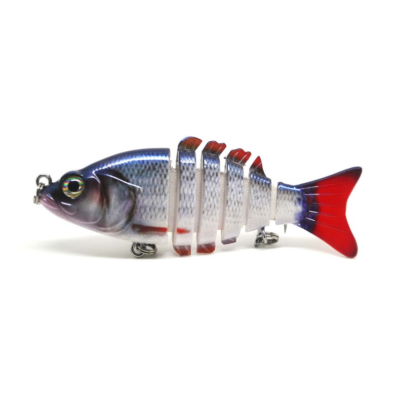 FISHIN ADDICT Swimbait Multi Jointed fishing Lure realistic dace roach