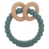 Dirbabi Baby Teether, One Piece Design Silicone & Beech Teething