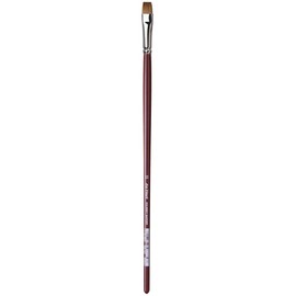 da Vinci Oil & Acrylic Series 1810 Oil Paint Brush, Bright Kolinsky Red Sable, Size 12 (1810-12)
