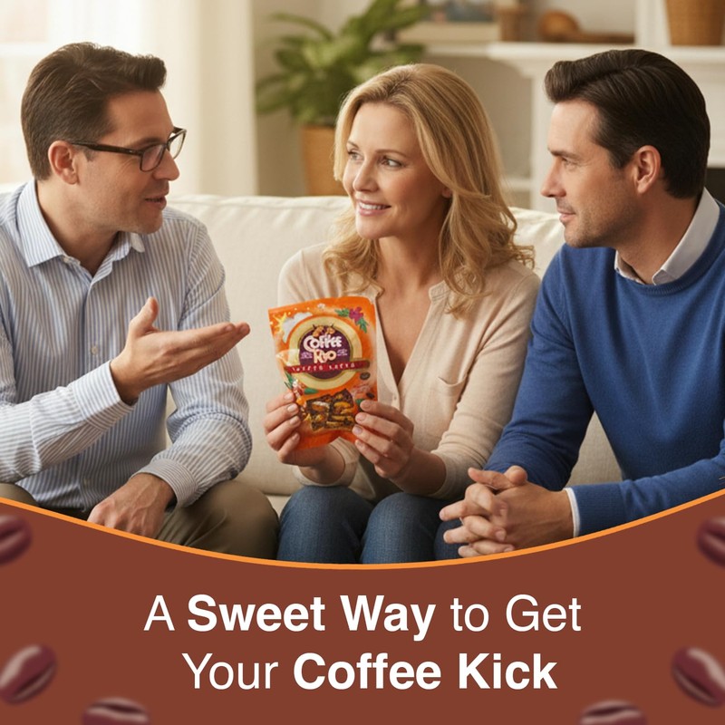 Coffee Rio Latté Coffee Candy, Pack of 3 (5.5 oz