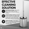 ToiletTree Products Toilet Brush with Lid - Sleek Toilet Bowl