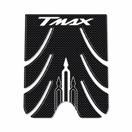 labelbike - 3D Resin Sticker Decoration and Protection of Motorcycle Scooter Footboard compatible with Yamaha T MAX 2001-2007 - White Carbon Color