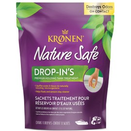 Kronen KDI013 Premium Holding Tank Drop-Ins – Pre-Measured RV & Marine Toilet Treatment Pods – Fast-Dissolving & Septic Safe – Pack of 10