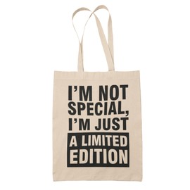 Super Lemon tote bag reusable back for life I'm not special just limited edition funny shopping bag