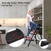3 Step Ladder Folding Step Stool for Kitchen Home Closet