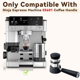 Coffee Tamper Base Compatible with Ninja Espresso Machine ES601 Coffee Handle, Silicone Black Tamper Base for Ninja Espresso Machine Accessories