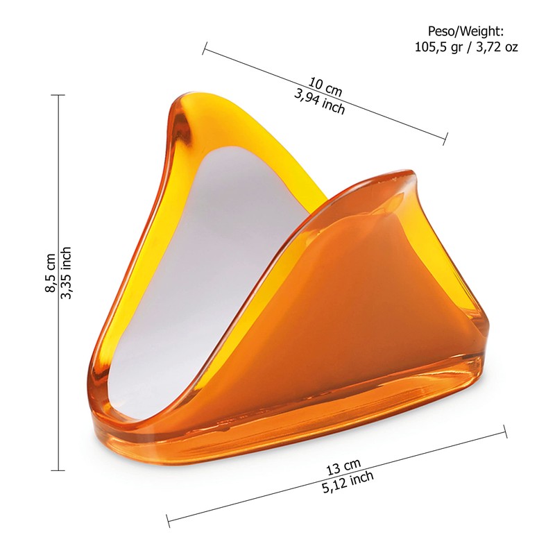 Omada Design Table Napkin Holder, Acrylic Towel Holder, Made in