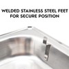 Full Size Stainless Steel Hinged Dome Cover with Handle (21.65
