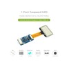 1.51inch Transparent OLED Display Module 128×64 Resolution Light Blue Color