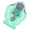Non-Inflatable Baby Float with Tail Float Canopy Infant Lying Swimming