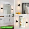 Ditoon Black Sconces Wall Decor Set of 2, Crystal Bathroom