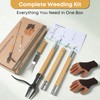 Donepart Stand Up Weed Puller Tool, Long Handle Weeder &