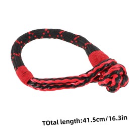 PACKOVE 455lbs Synthetic Shackles Breaking Strength Recovery Rope for Off-Road Vehicles Soft Shackles for Towing Trucks and Suvs Lightweight Emergency Tow Kit