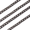 32.8 Feet 304 Stainless Steel Curb Chains Electrophoresis Black Unwelded