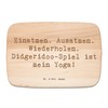 Mr. & Mrs. Panda Breakfast Board Saying Didgeridoo Yoga -
