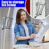 Stainless Steel Foldable Ice Scoop Holder for Ice Maker Kitchen