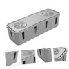 Tofficu 1Pc Grey Convenient Socket Storage Case Household Wire Organizer