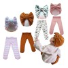 Gorrito, Bebe, Niña , Turbante, Leggins, Mallas, 8 Pz Baby.