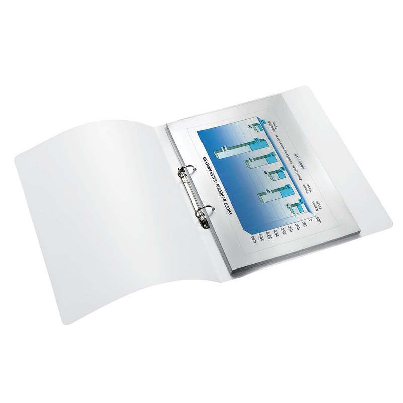 Leitz 4 Ring Binder, Holds up to 190 Sheets, Wow