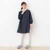 Kurume Woven Apron with Front Button, Japanese Pattern -