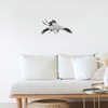 Extra Large 460mm 'Japanese Crane Bird' Permanent Sticker Decal for