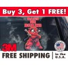 Avery Hi-Performance Baby On Board Deadpool Decal Sticker, Baby Deadpool