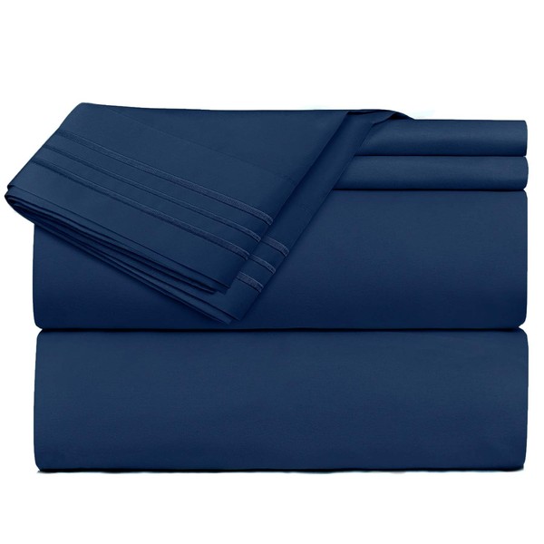 Clara Clark Bed Sheets, Premier 1800 Series 4 Piece Bed
