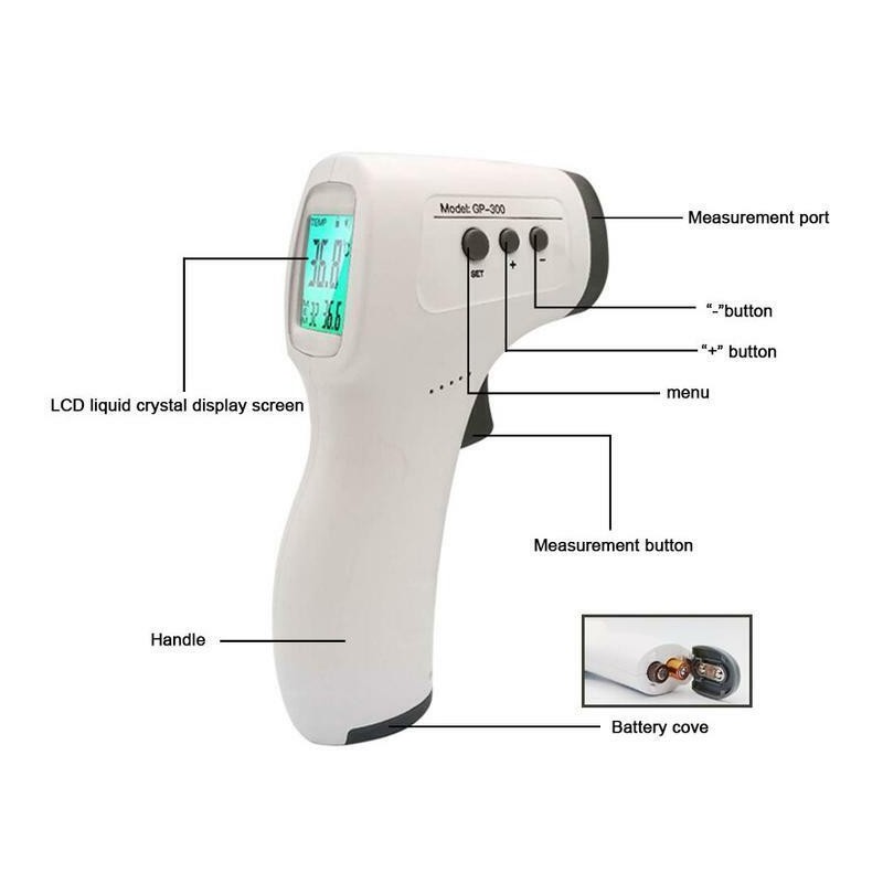 ASATECHMED GP-300 HANDHELD INFRARED DIGITAL THERMOMETER NON-CONTACT WITH HIGH PRECISION