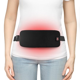 AROMA SEASON Wärmegürtel BASIC, Perioden Menstruations Wärmegürtel, Heizgürtel To Go mit 6h Akku für Bauch/Rücken/Lenden | Elektrisches Heizkissen mit Abschaltautomatik